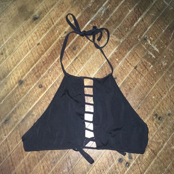 Victoria’s Secret XS grid halter swim top - Picture 1 of 3